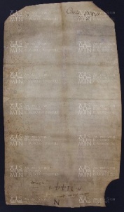 36 B.3.XXXVIv, Investitura fatta da Giovanni vescovo a favore di Dagiberto, e di Gusberto e Uberto de Pago Feroniano, Vignola, [996, lug. 2-6]
